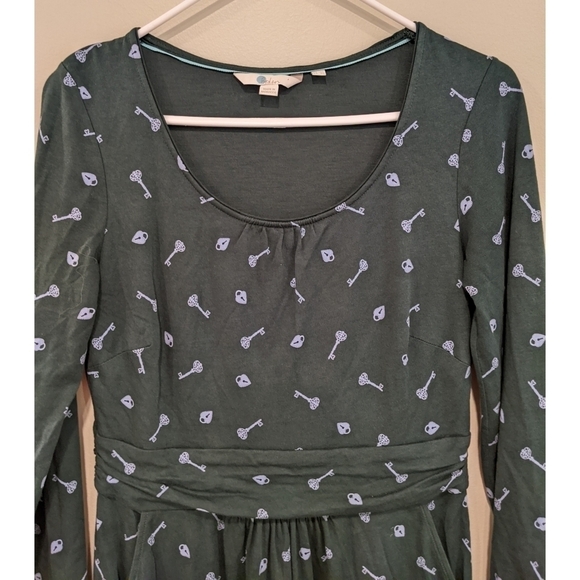 Boden Mabel Jersey Dress in Lock & Key Size 6 Long - Picture 4 of 9